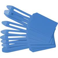 &eacute;tiquettes de cadenassage vierges en plastique, Plastique, 3-1/4" la x 5-4/5" h, Vierge SPOC Demo
