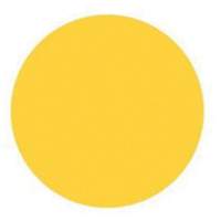 &eacute;tiquettes rondes inscriptibles, Cercle, 1,5" lo x 1,5" la, Jaune SPOC Demo