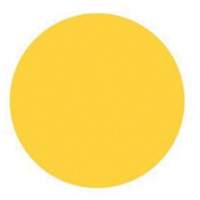 &eacute;tiquettes rondes inscriptibles, Cercle, 3" lo x 3" la, Jaune SPOC Demo