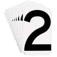 Quick-Align&reg; Individual Gothic Number and Letter Labels, 2, 4" H, Black SPOC Demo