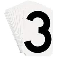 Quick-Align&reg; Individual Gothic Number and Letter Labels, 3, 4" H, Black SPOC Demo