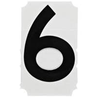 Quick-Align&reg; Individual Gothic Number and Letter Labels, 6, 4" H, Black SPOC Demo