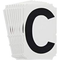 Quick-Align&reg; Individual Gothic Number and Letter Labels, C, 4" H, Black SPOC Demo