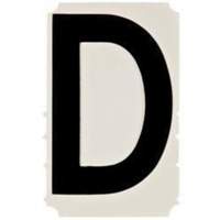 Quick-Align&reg; Individual Gothic Number and Letter Labels, D, 4" H, Black SPOC Demo
