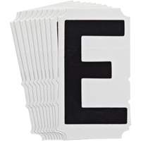 Quick-Align&reg; Individual Gothic Number and Letter Labels, E, 4" H, Black SPOC Demo