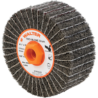 Two-In-One Finishing Drums, 4-1/2" Dia. x 2" W, 5/8"-11 Arbor, Aluminum Oxide SPOC Demo