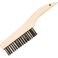 Brosses de nettoyage &agrave; manche en patin, Acier, 4 x 16 rangs de fils, Longueur 10" SPOC Demo