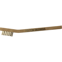 Petites brosses de nettoyage, Acier inoxydable, 3 x 7 rangs de fils, Longueur 7-3/4" SPOC Demo