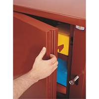 Jobsite Shelf Cabinet, Steel, 47.5 Cubic Feet, Red SPOC Demo