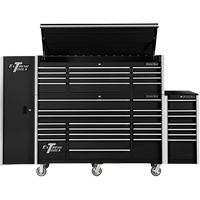 Armoire lat&eacute;rale s&eacute;rie RX, 3 tiroirs, 19" la x 25" p x 61" h, Noir SPOC Demo