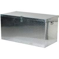 Boîte &agrave; outils portative en t&ocirc;le larm&eacute;e d'aluminium, 25-1/16" P x 49-1/4" la x 24" h, Argent SPOC Demo