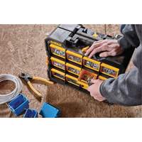 Organisateur Flip-Bin, 3-7/8" la x 17-3/4" p x 13-7/8" h, Noir/Jaune SPOC Demo