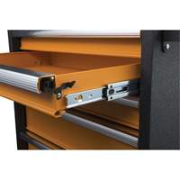 GSX Series Tool Chest, 26" W, 4 Drawers, Black/Orange SPOC Demo