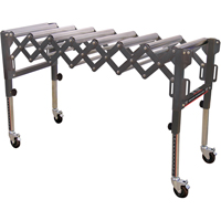 Extendable & Flexible Conveyor Roller Tables, 20" W x 52" L, 300 lbs. per lin. Ft. Capacity SPOC Demo
