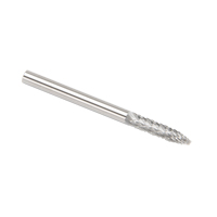 CLEVELAND Solid Carbide Burrs - Tree Shape Pointed End, SG-44, 3 mm Dia., 1/8" Shank SPOC Demo