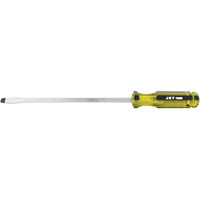 Slot Jumbo Handle Screwdriver, 3/8", 10" L, Plastic Handle SPOC Demo