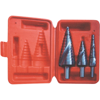 Step Drill Set, 3 Pieces, High Speed Steel SPOC Demo