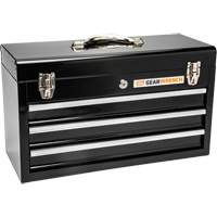 Portable Tool Box, 20" W, 3 Drawers, Black SPOC Demo