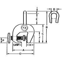 SAC Plate Clamp, 12000 lbs. (6 tons), 0" - 3" Jaw Opening SPOC Demo