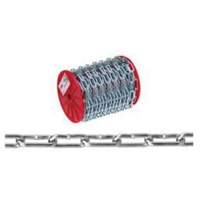 Straight Link Coil Chain, Low Carbon Steel, #4 x 100' (30.4 m) L, 205 lbs. (0.1025 tons) Load Capacity SPOC Demo