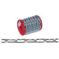 Straight Link Coil Chain, Low Carbon Steel, 2/0 x 120' (36.6 m) L, 520 lbs. (0.26 tons) Load Capacity SPOC Demo