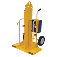 Welding Cylinder Torch Cart, Pneumatic Wheels, 24" W x 19-1/2" L Base, 500 lbs. SPOC Demo