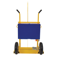Welding Cylinder Torch Cart, Pneumatic Wheels, 24" W x 19-1/2" L Base, 500 lbs. SPOC Demo