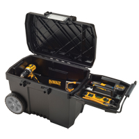 Coffre &agrave; outils pour entrepreneur, 15-19/32" la x 24-13/16" p x 16-1/2" h, Noir SPOC Demo
