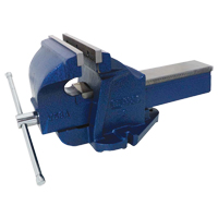 Ductile Iron Mechanics Bench Vise, 8" Jaw Width, 4" Throat Depth SPOC Demo