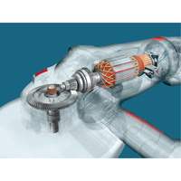 High Performance Large Angle Grinder, 9", 120 V, 15 A, 6500 RPM SPOC Demo