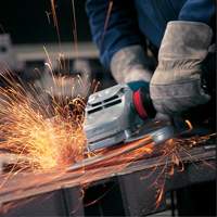 Large Angle Grinder with Rat Tail Handle, 7", 120 V, 15 A, 6500 RPM SPOC Demo