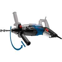 Marteau rotatif SDS-Plus Bulldog Xtreme Max, 8,5 A, 0-5100 Coups/min, 0-1300 Tr/min, 2,4 lb-pi. SPOC Demo