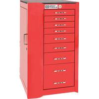 Pro+ Left Side Rider Tool Cabinet, 8 Drawers, 19" W x 19" D x 36-1/2" H, Red SPOC Demo