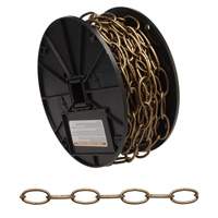 Decorator Chain, Carbon Steel, #10 x 60' (18.3 m) L, 35 lbs. (0.0175 tons) Load Capacity SPOC Demo