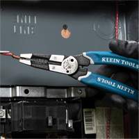 Klein-Kurve&reg; Heavy-Duty Wire Stripper, Cutter & Crimper Multi-Tool, 8-1/4" L, 8 - 20 AWG SPOC Demo