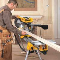 Double Bevel Sliding Compound Mitre Saw with Stand SPOC Demo