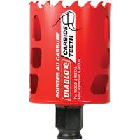 Scie cloche pour bois et m&eacute;tal, 2-1/8", Profondeur de la coupe 2-3/8", Carbure SPOC Demo