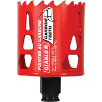 Scie cloche pour bois et m&eacute;tal, 2-3/8", Profondeur de la coupe 2-3/8", Carbure SPOC Demo
