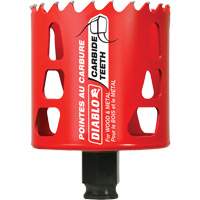 Scie cloche pour bois et m&eacute;tal, 2-5/8", Profondeur de la coupe 2-3/8", Carbure SPOC Demo