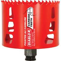 Scie cloche pour bois et m&eacute;tal, 3-1/2", Profondeur de la coupe 2-3/8", Carbure SPOC Demo