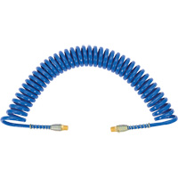 APUB-1425 Recoil Air Hose with Swivel Fittings & Protective Spring, Air, 1/4" ID x 25' L, Polyurethane SPOC Demo