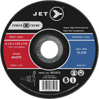 A46PX Power-Xtreme Cut-Off Wheel, 4-1/2" x 1/16", 7/8" Arbor, Type 1, 13300 RPM SPOC Demo