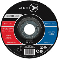 A60PX Power-Xtreme Cut-Off Wheel, 4-1/2" x 3/64", 7/8" Arbor, Type 27, 13300 RPM SPOC Demo