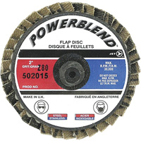 PowerBlend Roll-On Flap Disc, 2" x Type R, Z80 Grit SPOC Demo