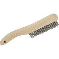 4SHSS Brosse &agrave; r&eacute;curer manuelle, Acier inoxydable, 4 x 16 rangs de fils, Longueur 10" SPOC Demo