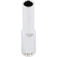 Chrome Socket, 8 mm, 1/4" Drive, 12 Points, Deep SPOC Demo