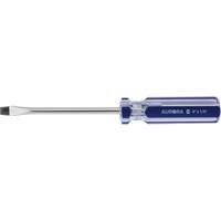 Tournevis &agrave; fente bleu transparent avec bandes, Tige de 1/4", Ronde, Prise en Plastique SPOC Demo