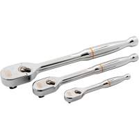 1/4", 3/8" & 1/2" Drive 120XP Full Polish Teardrop Ratchet Set SPOC Demo