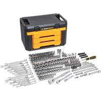 Jeu d'outils pour m&eacute;canicien &agrave; 6 pans dans boîte de rangement &agrave; trois tiroirs SPOC Demo
