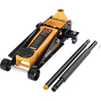 Heavy-Duty Floor Jack, 3 Ton(s) Capacity, 5-1/4" Lowered, 18-1/4" Raised, Manual Hydraulic SPOC Demo